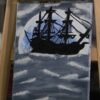 The shadows of the ship