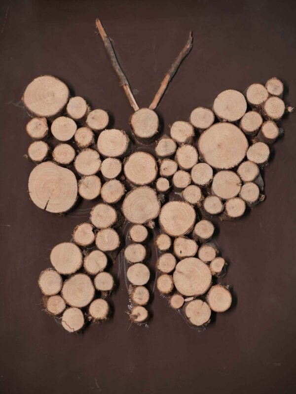 3 Rustic Wood Composite Butterfly