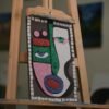 A bright stare (Wood & Foam)